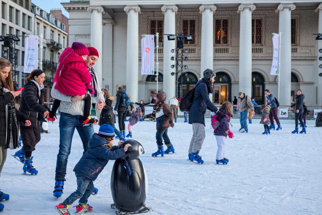 La patinoire à glace de Plaisirs d’Hiver de retour à Bruxelles pour les fêtes