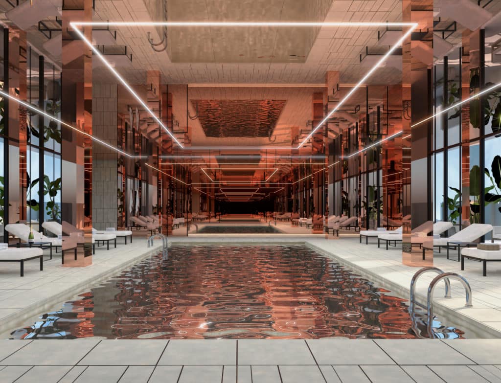 hôtel Cardo future piscine verrière